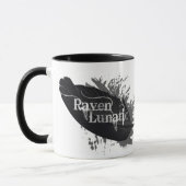 Raven Lunatic Fusion Zitat für Vogelliebhaber Tasse (Links)