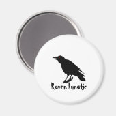Raven Lunatic Magnet (Vorderseite/Rückseite)