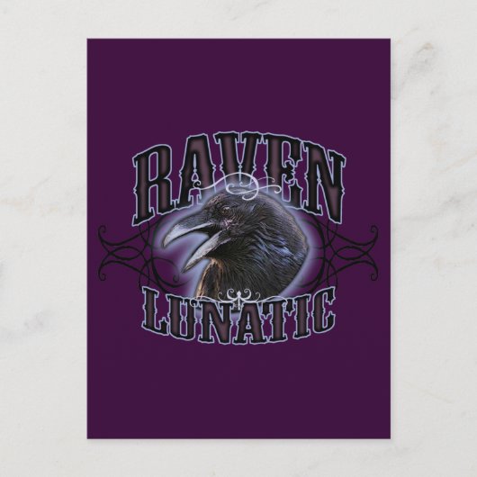 Raven Lunatic Postkarte (Vorderseite)
