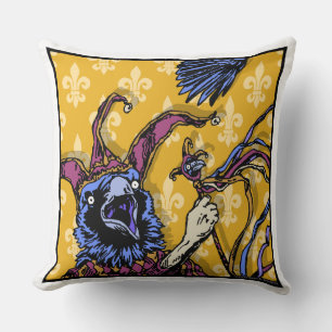 Raven Mad - Pop Goth Nightmare Surreal Art Square Kissen