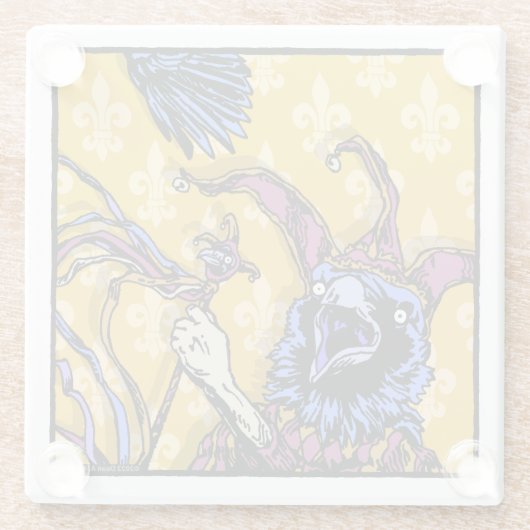 Raven Mad - Pop Goth Nightmare Surreal Glasuntersetzer (Rückseite)