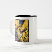 Raven Mad - Pop Goth Nightmare Surreal Zweifarbige Tasse (Vorderseite Links)