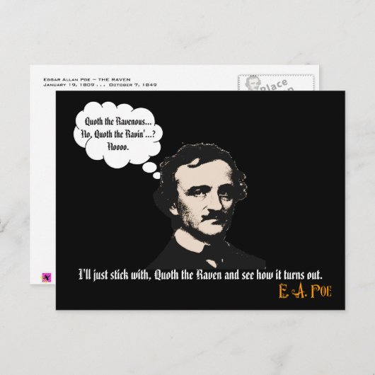Raven Mad Postkarte (Vorne/Hinten)