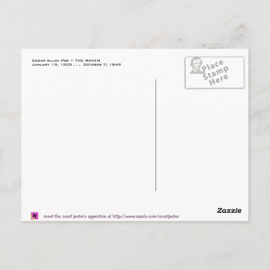 Raven Mad Postkarte (Rückseite)