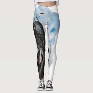 Raven Magic Harmonic Totem Harmonie Wasserfarben M Leggings