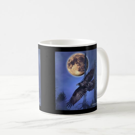 RAVEN MAGICK Geschenke Kaffeetasse (VorderseiteRechts)