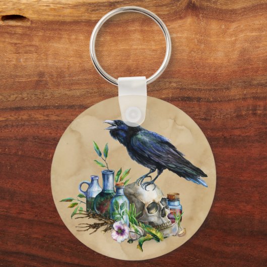 Raven Magick Schlüsselanhänger (Vorderseite)