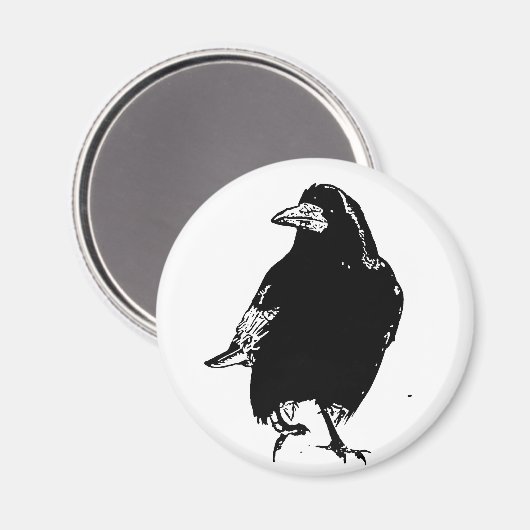 Raven Magnet (Vorderseite/Rückseite)