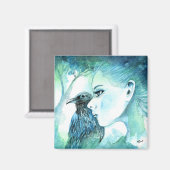 Raven Magnet (Vorderseite/Rückseite)