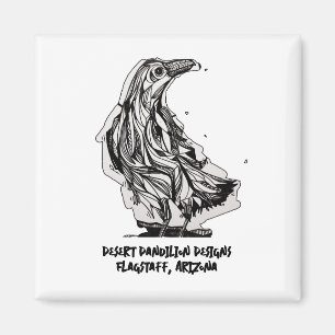Raven Magnet von Desert Dandilion Designs