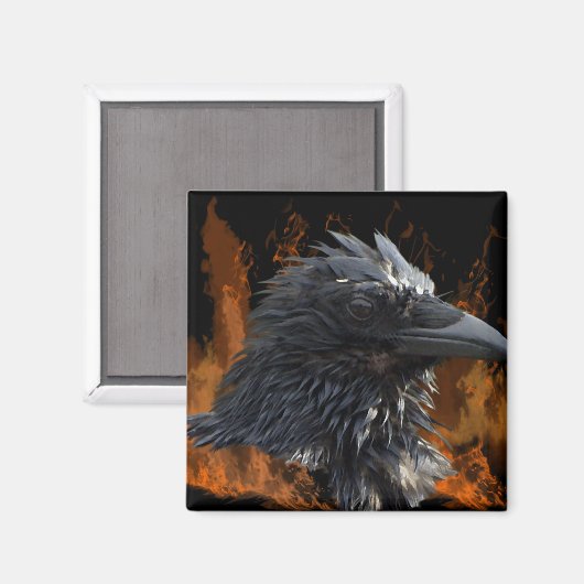 Raven Magnets Magnet (Vorderseite/Rückseite)