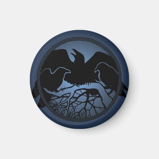 Raven Magnets Raven Native Art Kühlschrankmagnet G (Vorne)