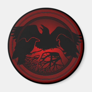 Raven Magnets Raven Native Art Kühlschrankmagnet G