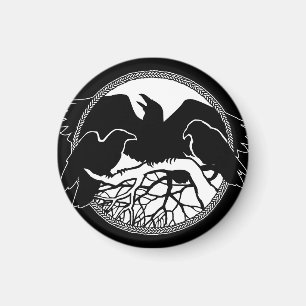 Raven Magnets Raven Native Art Kühlschrankmagnet G