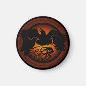 Raven Magnets Raven Native Art Kühlschrankmagnet G (Vorne)