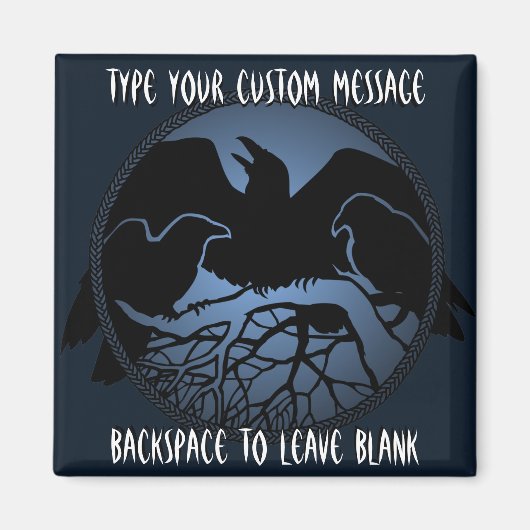 Raven Magnets RavenPersonalized Kühlschrankmagnet (Vorne)