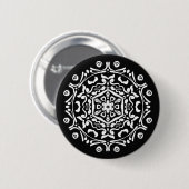 Raven Mandala Button (Vorne & Hinten)