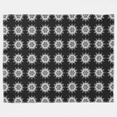 Raven Mandala Fleecedecke (Vorderseite (Horizontal))