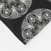 Raven Mandala Fleecedecke (Ecke)