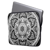 Raven Mandala Laptopschutzhülle (Vorderseite Links)