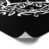 Raven Mandala Poster (Ecke)