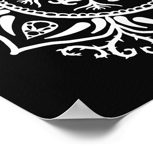 Raven Mandala Poster (Ecke)