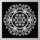 Raven Mandala Poster (Vorne)