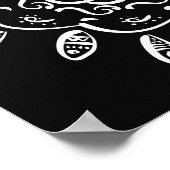 Raven Mandala Poster (Ecke)