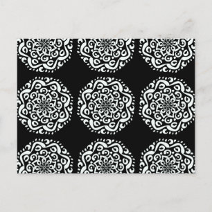 Raven Mandala Postkarte