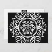 Raven Mandala Postkarte (Vorne/Hinten)