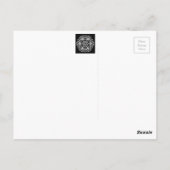 Raven Mandala Postkarte (Rückseite)