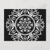 Raven Mandala Postkarte (Vorderseite)