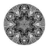 Raven Mandala Schneidebrett (Vorderseite)