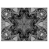 Raven Mandala Schneidebrett (Vorderseite)