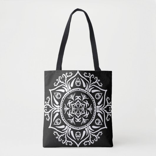 Raven Mandala Tasche (Vorderseite)