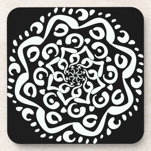 Raven Mandala Untersetzer (Vorderseite)