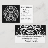 Raven Mandala Visitenkarte (Vorne/Hinten)