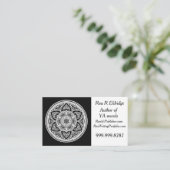 Raven Mandala Visitenkarte (Stehend Vorderseite)