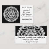 Raven Mandala Visitenkarte (Vorne/Hinten)