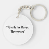 Raven Medallion Carving Art Bird Nature Schlüsselanhänger (Rückseite)