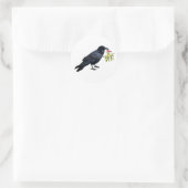 Raven mit Mistletoe Stickers (Tasche)