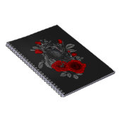 Raven mit Schlüssel und Rose Notizblock (Rechte Seite)
