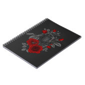 Raven mit Schlüssel und Rose Notizblock (Linke Seite)