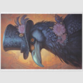 Raven mit Top Hat 3 Decoupage Paper Seidenpapier (Vorderseite)