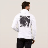 Raven Mocker Zip-Up-Kapuzenpullover Hoodie (Schwarz voll)