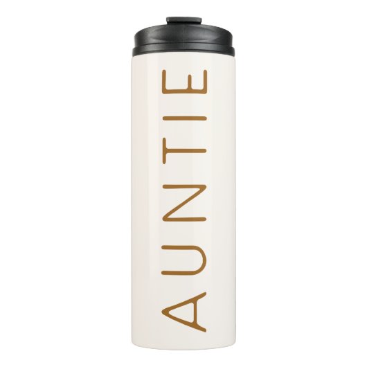 RAVEN Moderne Bohemische Beige Auntie Travel Thermosbecher (Vorderseite)