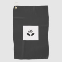 Raven Monogram - CYO - Werbe-Golf-Handtuch