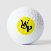 Raven Monogram - Erstellen Sie Ihre eigenen Golfbä Golfball (Vorderseite)