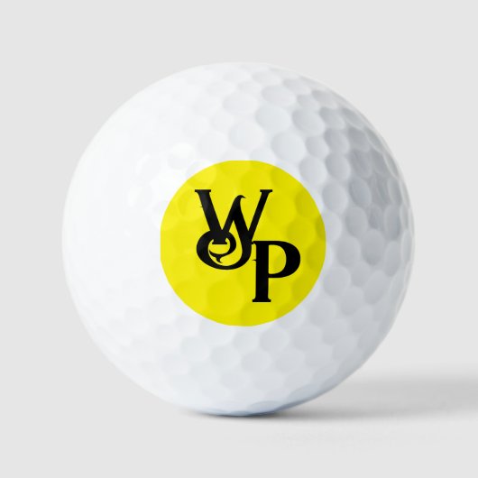 Raven Monogram - Erstellen Sie Ihre eigenen Golfbä Golfball (Vorderseite)