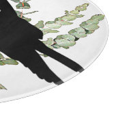 Raven Monogram Spirit Animal Eucalyptus Schneidebrett (Ecke)